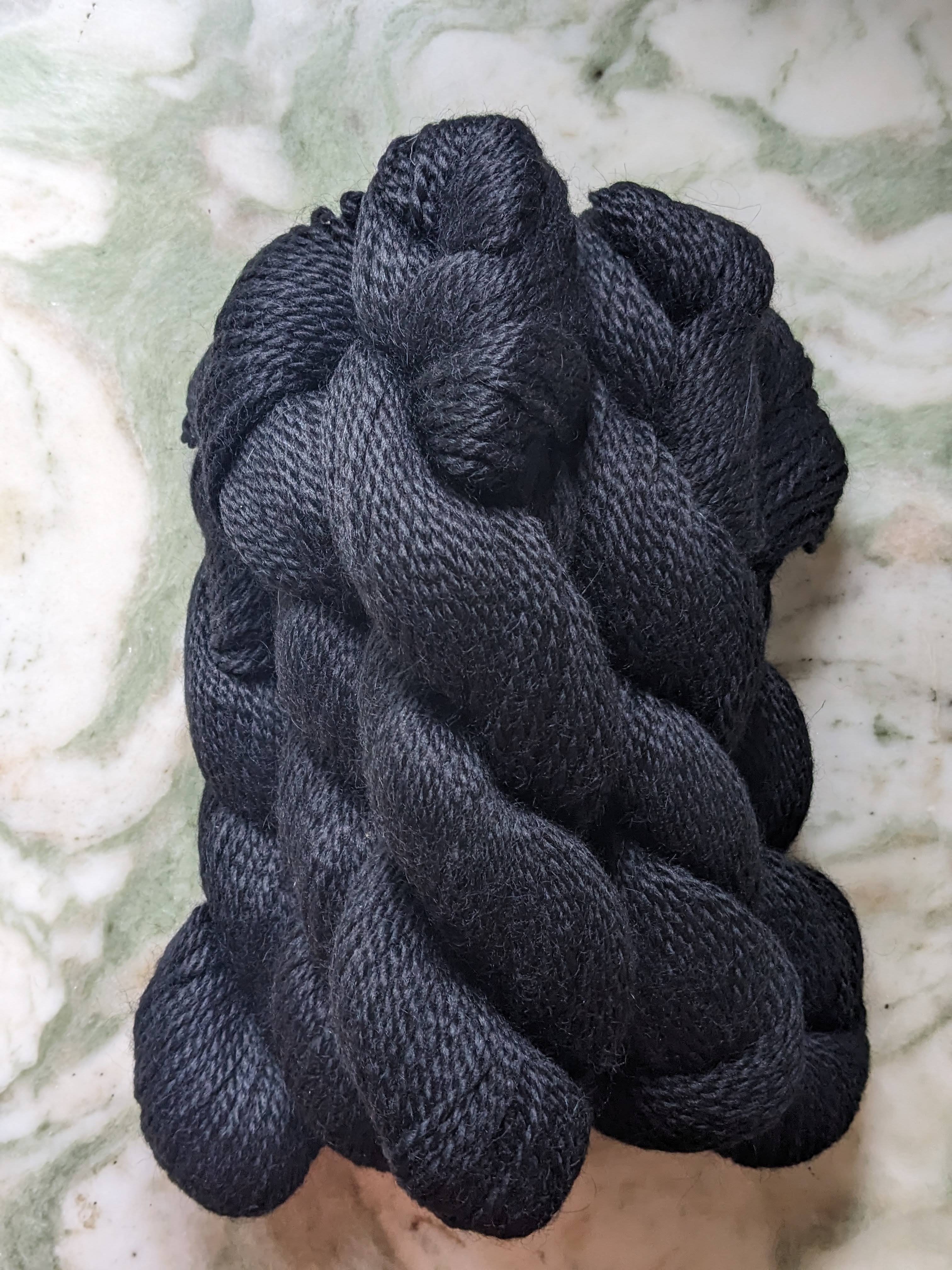 100% Alpaca Yarn - Black