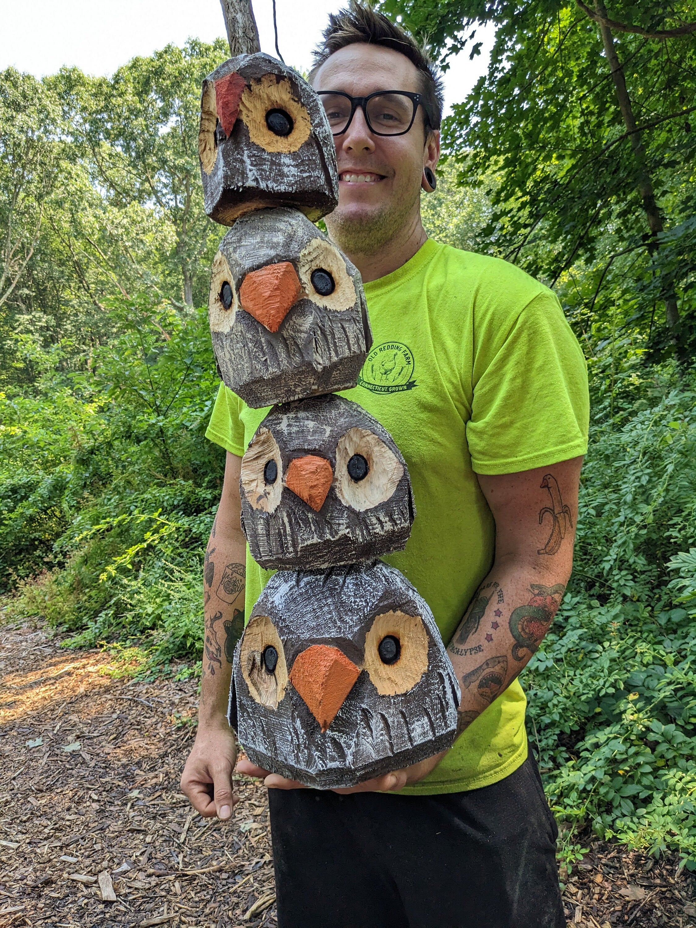 Chainsaw Carved Owl