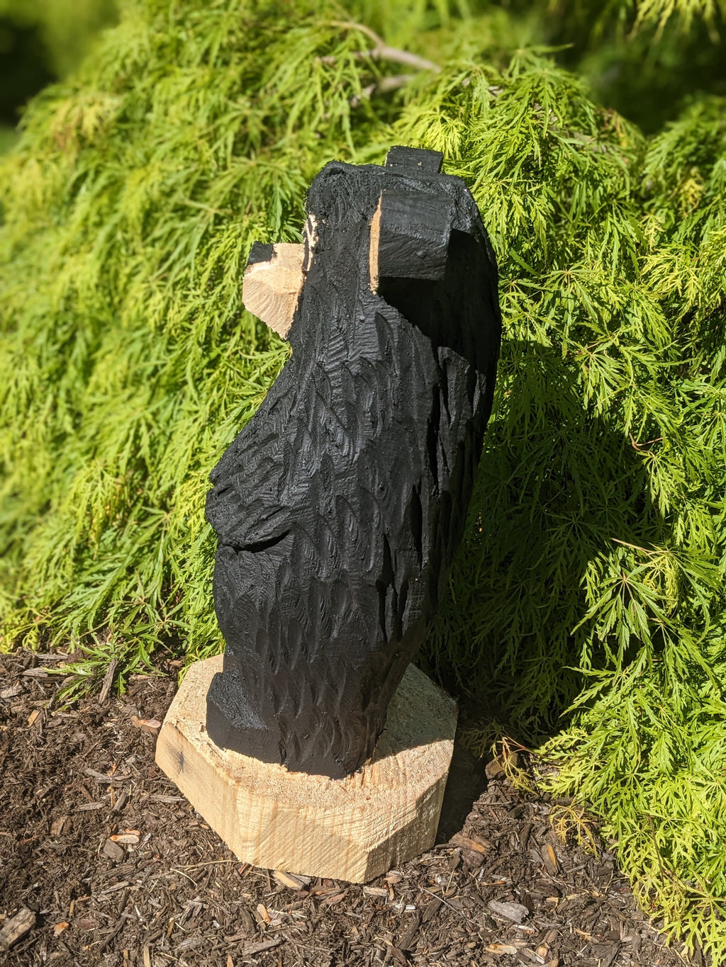 Chainsaw Carved Standing Bear (Small)
