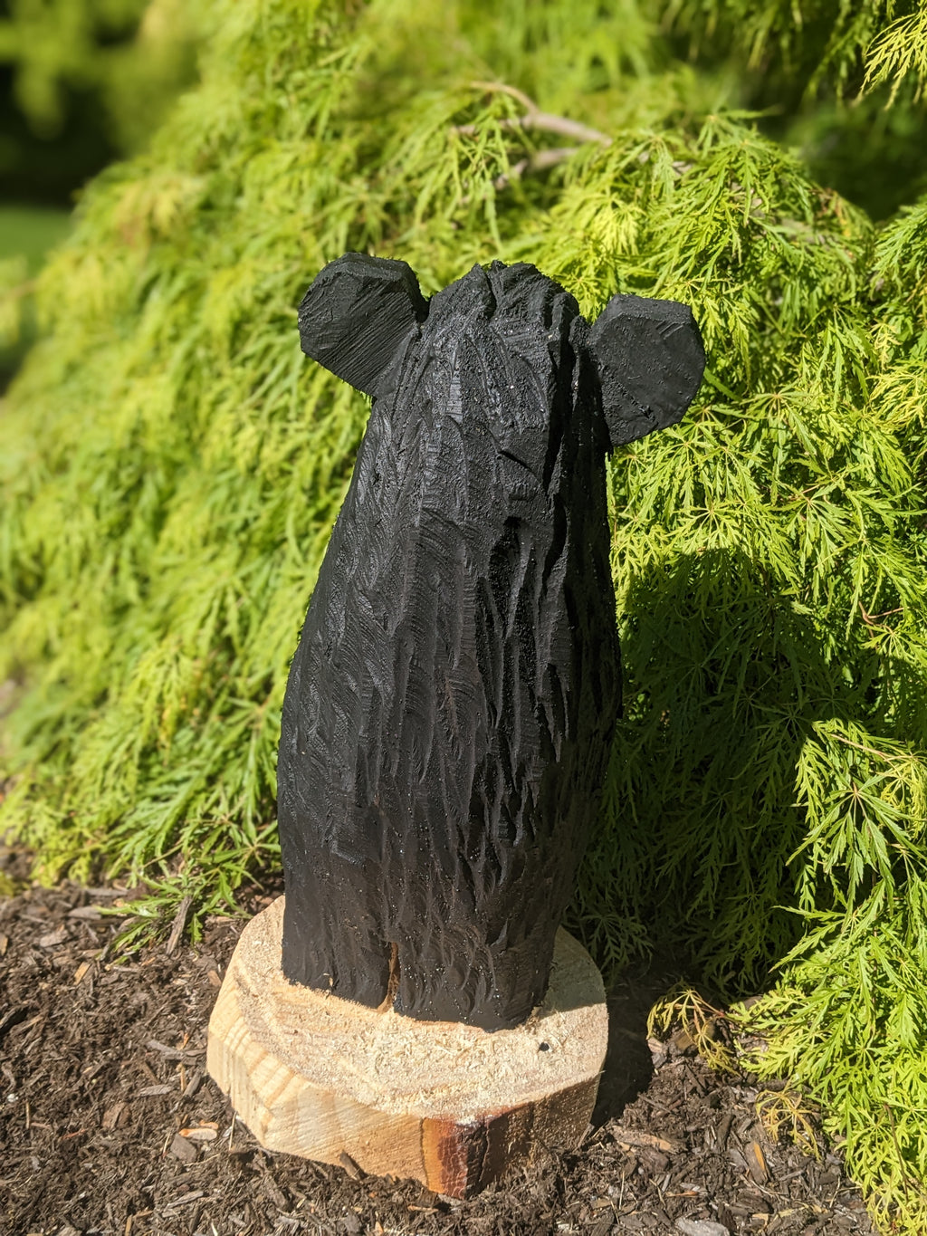 Chainsaw Carved Standing Bear (Small)