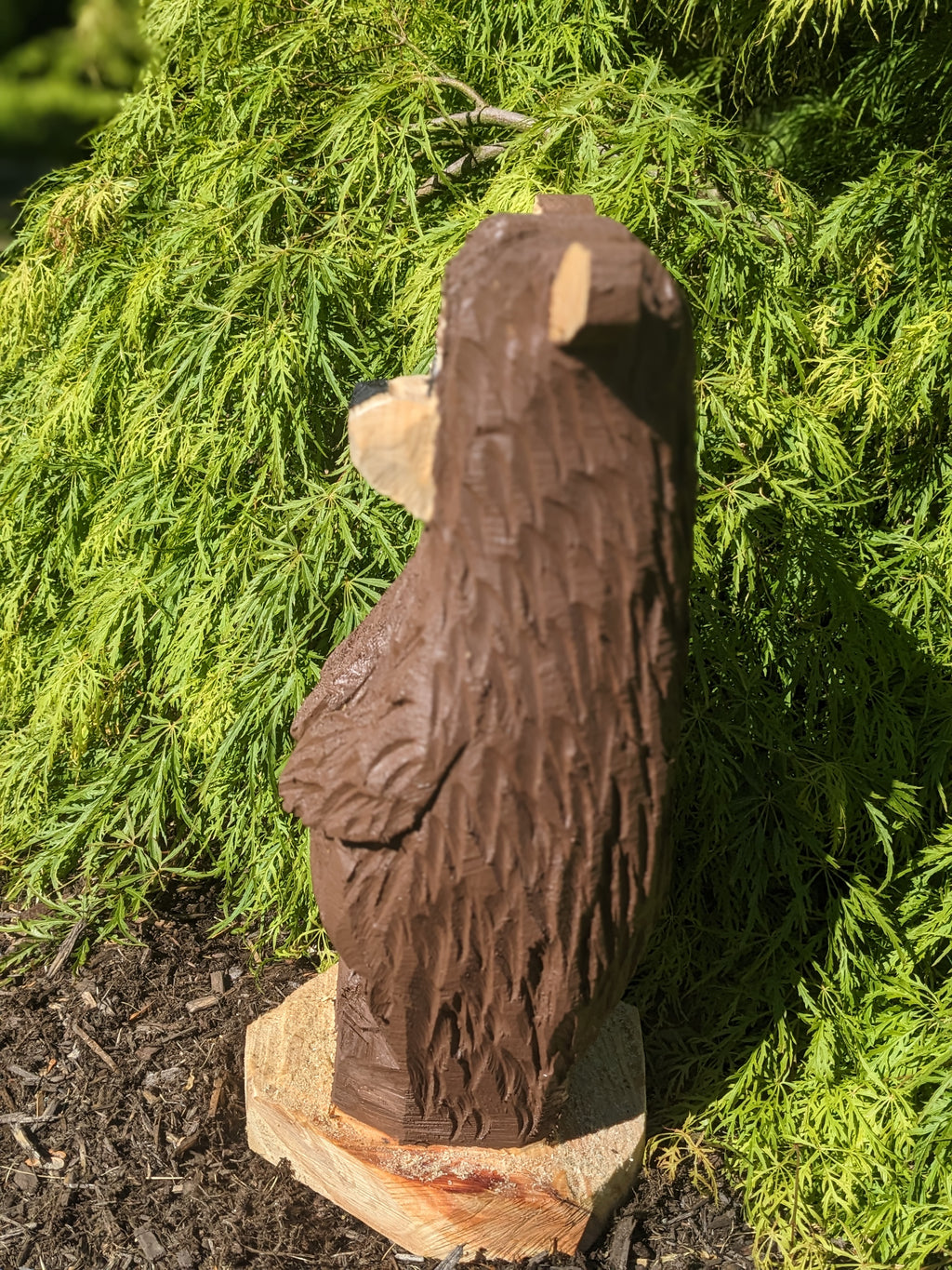 Chainsaw Carved Standing Bear (Small)