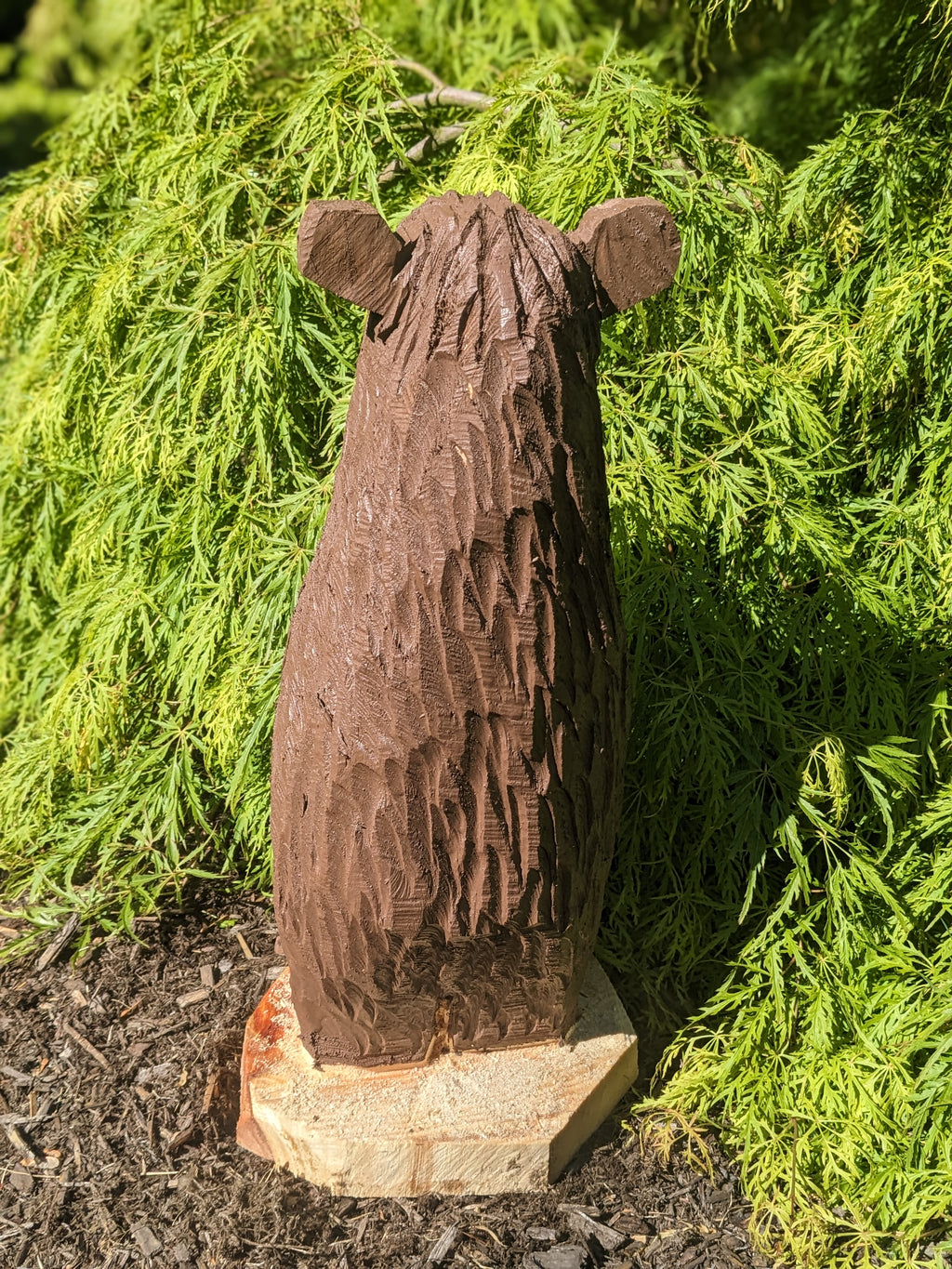 Chainsaw Carved Standing Bear (Small)
