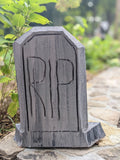 Chainsaw Carved Halloween Tombstone