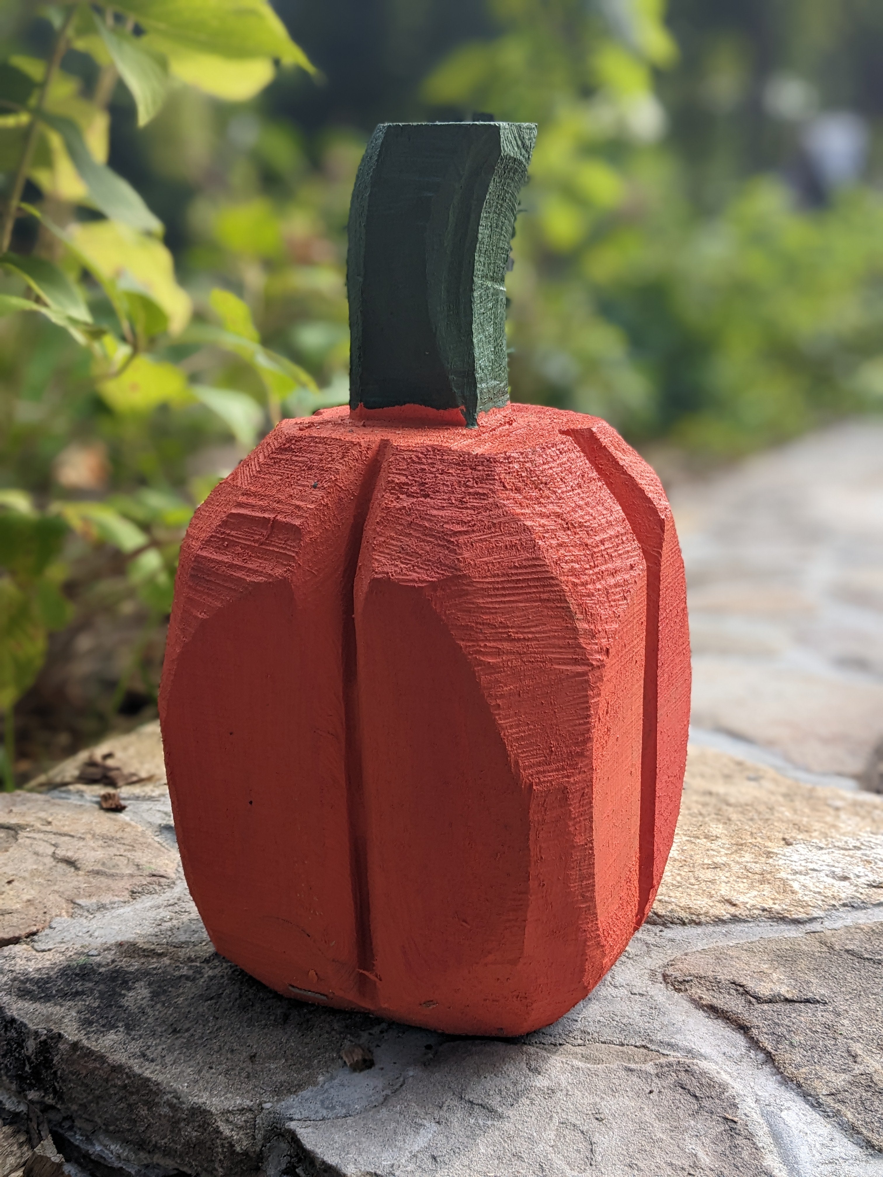 Chainsaw Carved Pumpkin